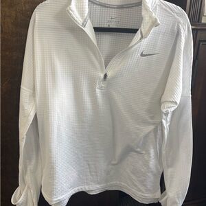 Nike White Dri-FIT Running Top